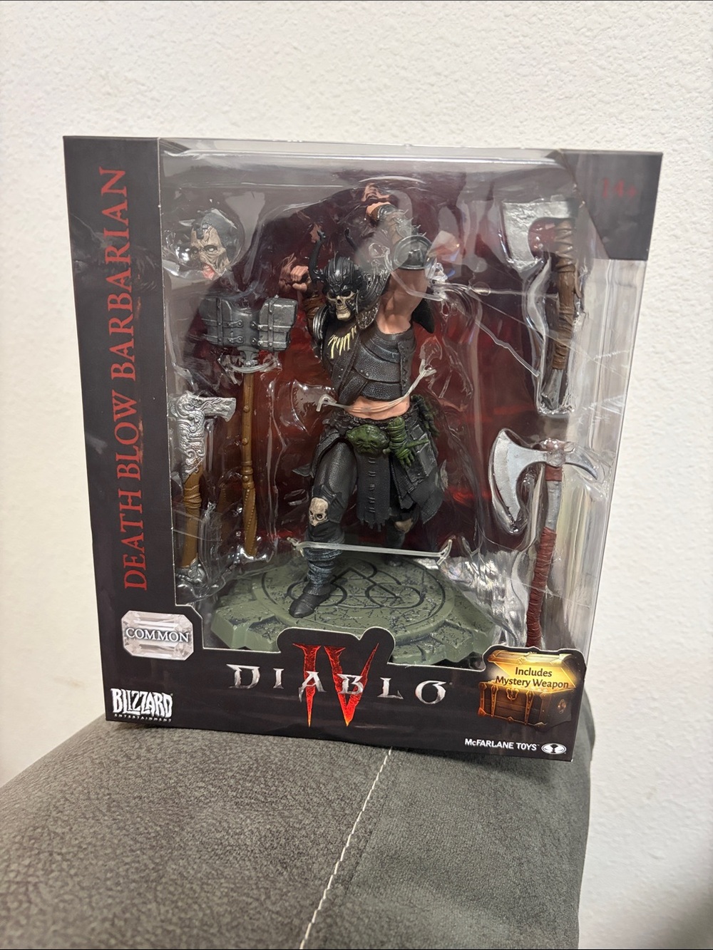 Blizzard Diablo IV Death Blow Barbarian Action Figure - Black & Green